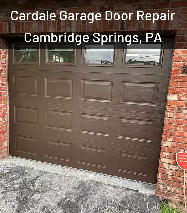  Cardale Garage Door Repair Cambridge Springs, PA