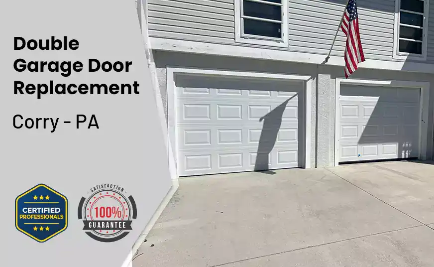 Double Garage Door Replacement Corry - PA 