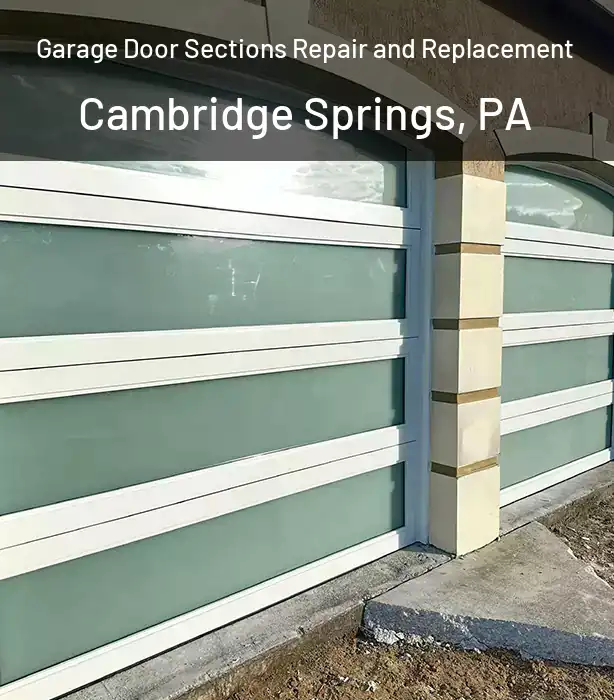  Garage Door Sections Repair and Replacement Cambridge Springs, PA