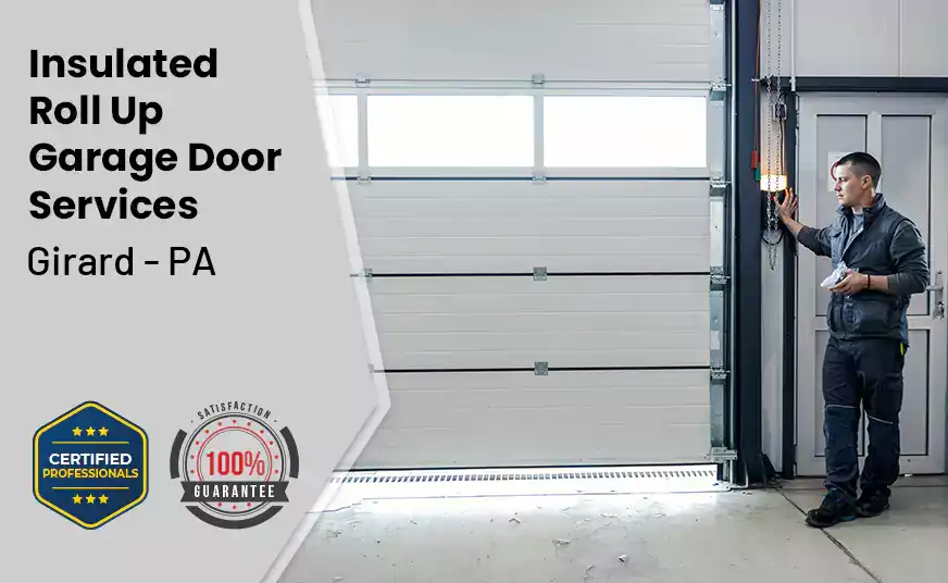 Insulated Roll Up Garage Door Girard - PA 
