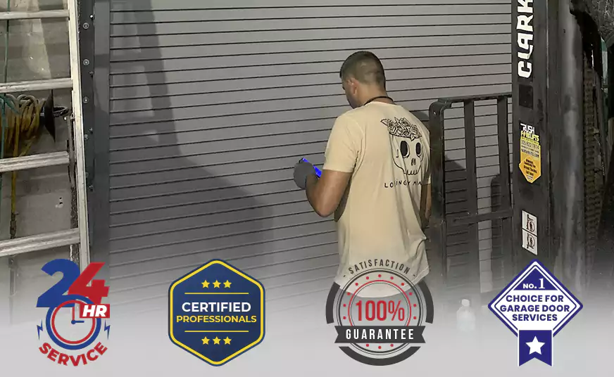 Garage Door Bottom Panel Repair in Girard, PA